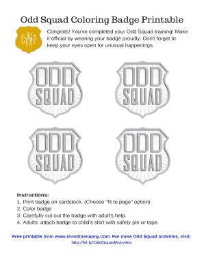 Odd squad coloring pages: Fill out & sign online .